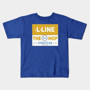 MKE HOP L-Line • Milwaukee Streetcar Kids T-Shirt